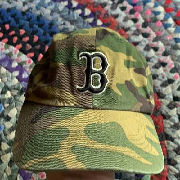camo boston red sox fitted hat